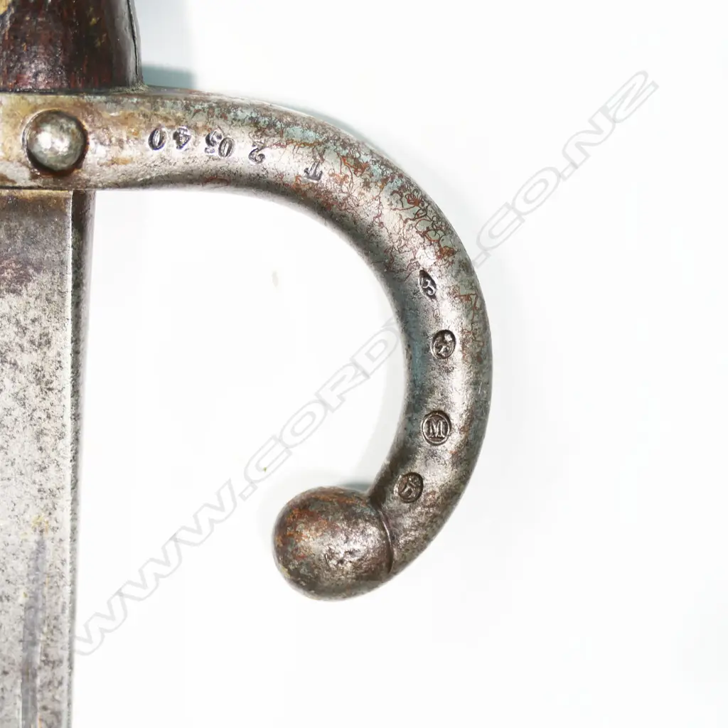 M1874 pattern bayonet with scabbard dated 1878 for GRA rifle. L.640mm Image 1++